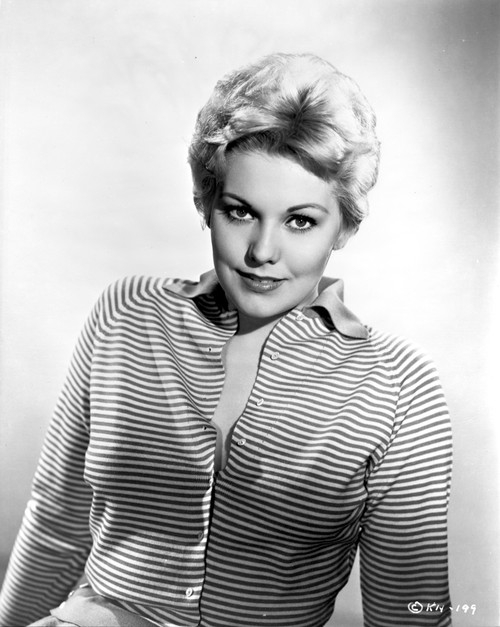 Kim Novak in Stripes Portrait Photo Print - Item # VARCEL686488