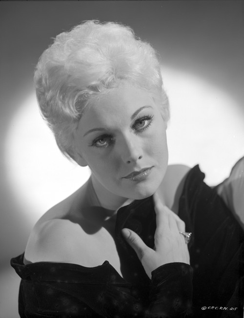 Kim Novak wearing Black Dress Portrait Photo Print - Item # VARCEL686486