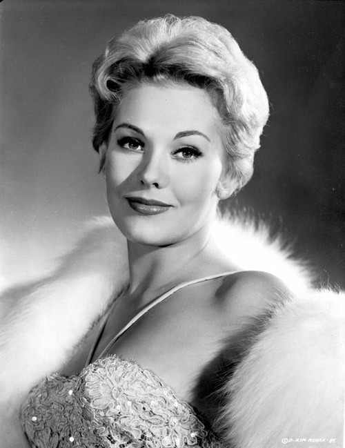 Kim Novak wearing a fur scarf Photo Print - Item # VARCEL686523