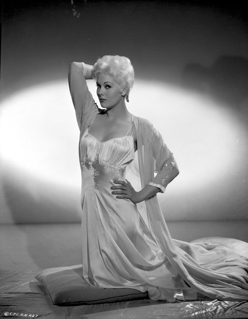 Kim Novak Posed White See-Through Outfit Photo Print - Item # VARCEL686518
