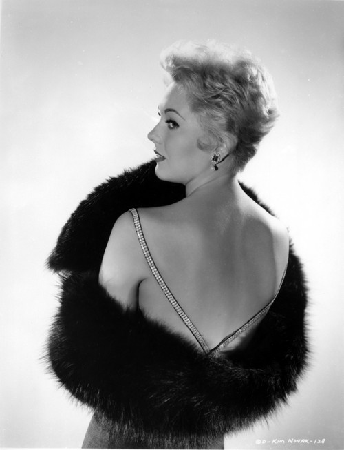 Kim Novak wearing a fur stole Photo Print - Item # VARCEL686548