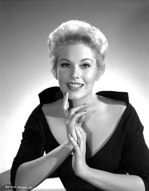 Kim Novak in Black Gown Black and White Photo Print - Item # VARCEL686580