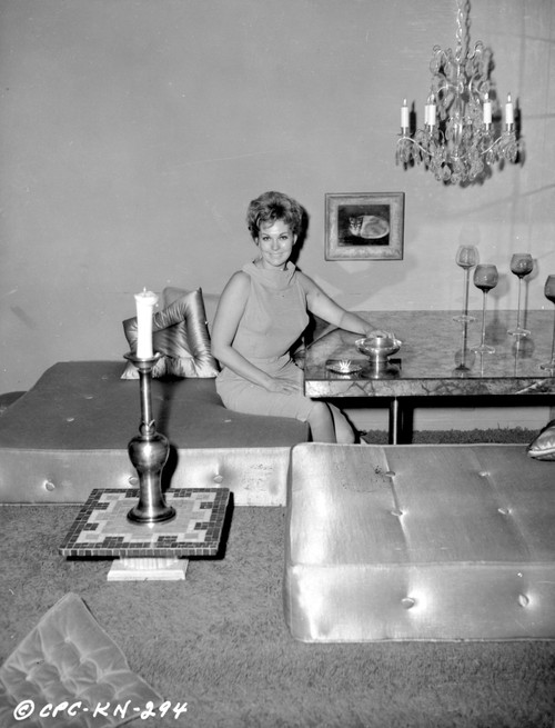 Kim Novak in her dining room Photo Print - Item # VARCEL686603