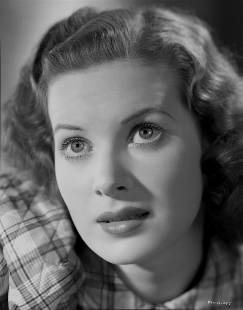 Maureen O'Hara Close Up Portrait wearing Plaid Dress Photo Print - Item # VARCEL686637