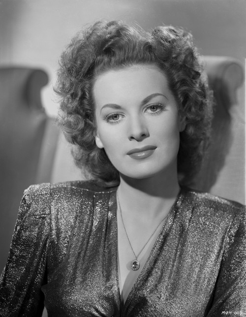 Maureen O'Hara in Black Gown Portrait Photo Print - Item # VARCEL686642