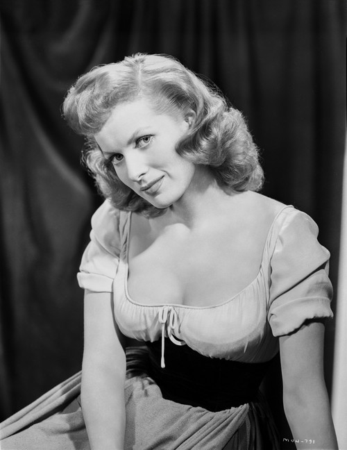 Maureen O'Hara Posed in White Dress Photo Print - Item # VARCEL686677
