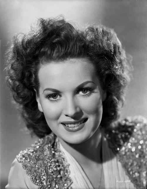 Maureen O'Hara Close Up Portrait wearing Glitter Vest Photo Print - Item # VARCEL686694