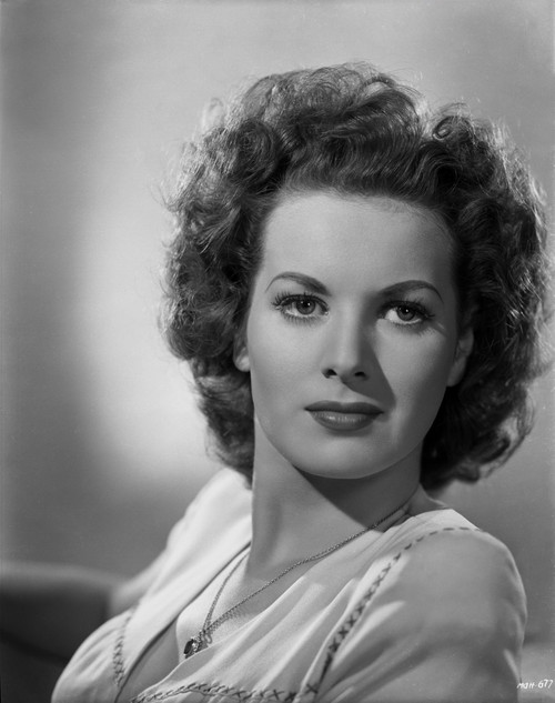Maureen O'Hara Close Up Portrait wearing Printed Blouse Photo Print - Item # VARCEL686702