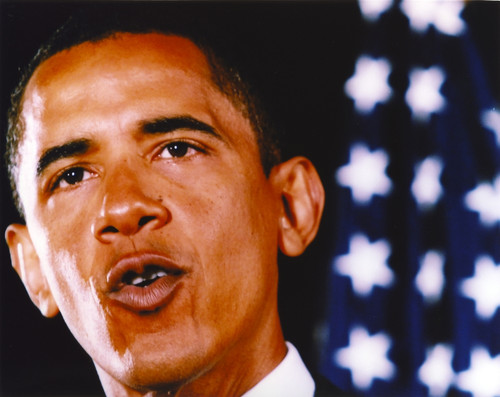 Close Up Portrait of Barack Obama Photo Print - Item # VARCEL686711
