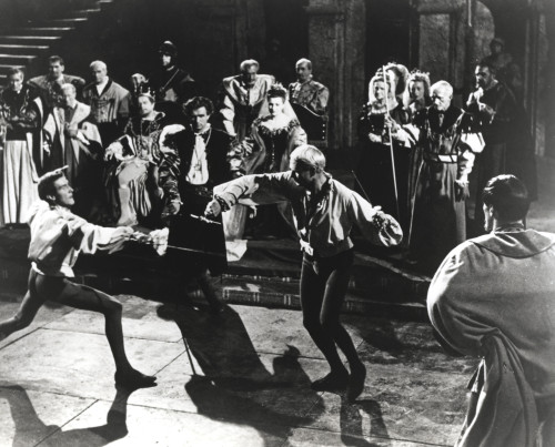 Film still featuring Laurence Olivier sword fighting in Hamlet Photo Print - Item # VARCEL686760