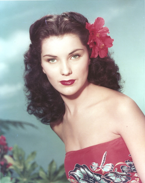 Debra Paget Close Up Portrait wearing Red Tube Dress Photo Print - Item # VARCEL686804