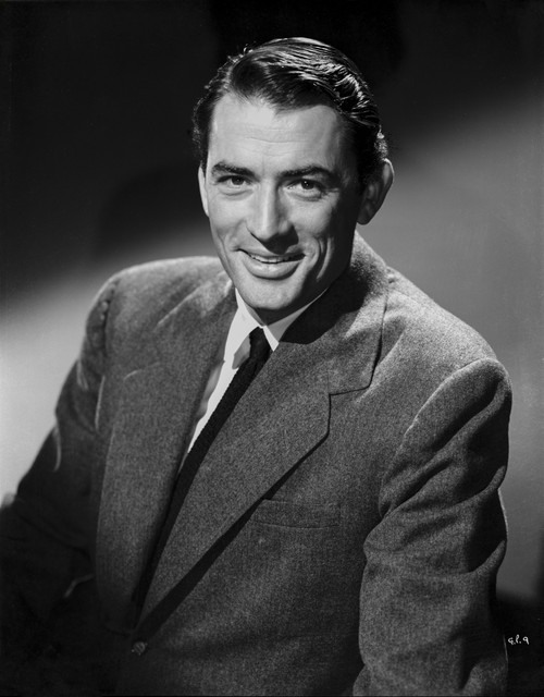 Gregory Peck smiling Posed wearing Black Suit Portrait Photo Print - Item # VARCEL686840