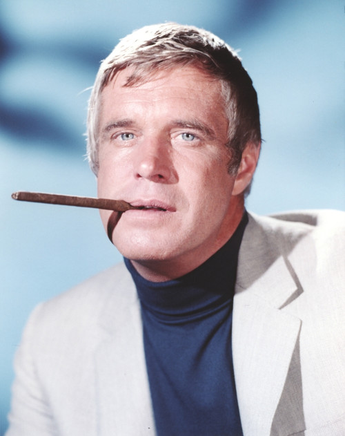 George Peppard in Tuxedo With Cigarette Portrait Photo Print - Item # VARCEL686851