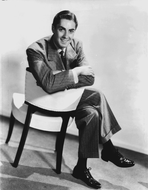 Tyrone Power on a chair Photo Print - Item # VARCEL686922
