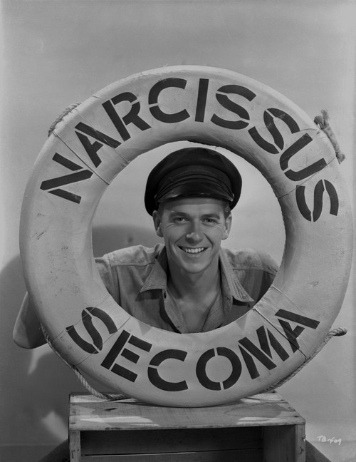 Ronald Reagan smiling in Life Saver Photo Print - Item # VARCEL687032