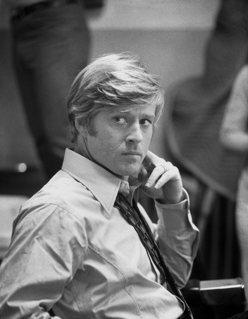Robert Redford in White Shirt and Tie Photo Print - Item # VARCEL687056