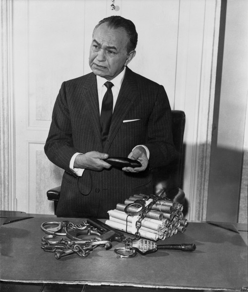 Edward Robinson standing in Tuxedo Photo Print - Item # VARCEL687177