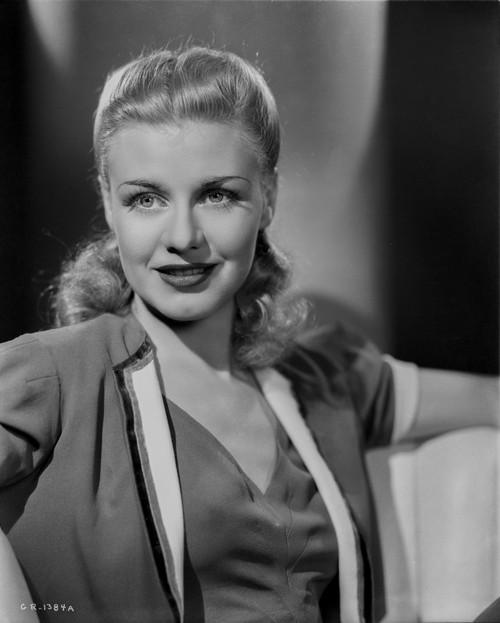 Ginger Rogers Red lipstick, smiling Close Up Portrait Photo Print - Item # VARCEL687195