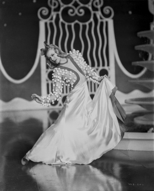 Ginger Rogers Posed in White Dress Photo Print - Item # VARCEL687196
