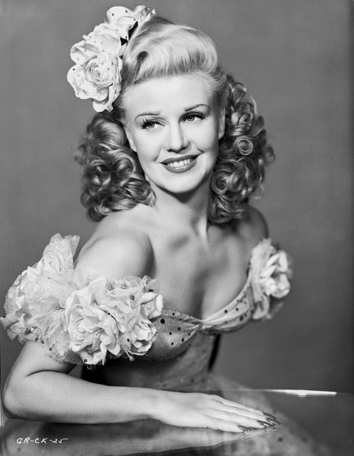 Ginger Rogers in White Gown Close Up Portrait Photo Print - Item # VARCEL687235