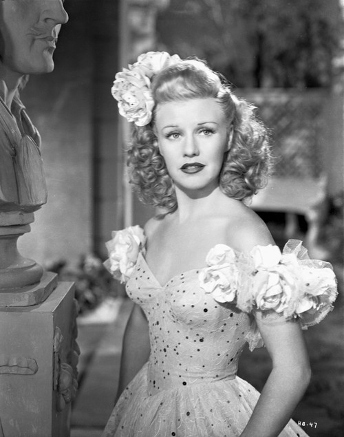 Ginger Rogers Posed in White Dress Portrait Photo Print - Item # VARCEL687242
