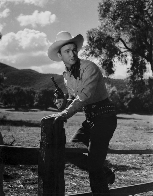 Roy Rogers Going Over the Fence Photo Print - Item # VARCEL687259