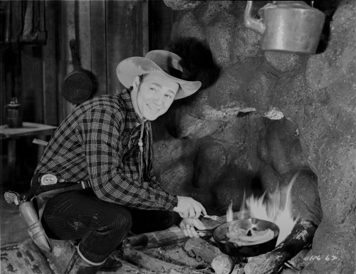 Roy Rogers Cooking with Cowboy Outfit Photo Print - Item # VARCEL687298