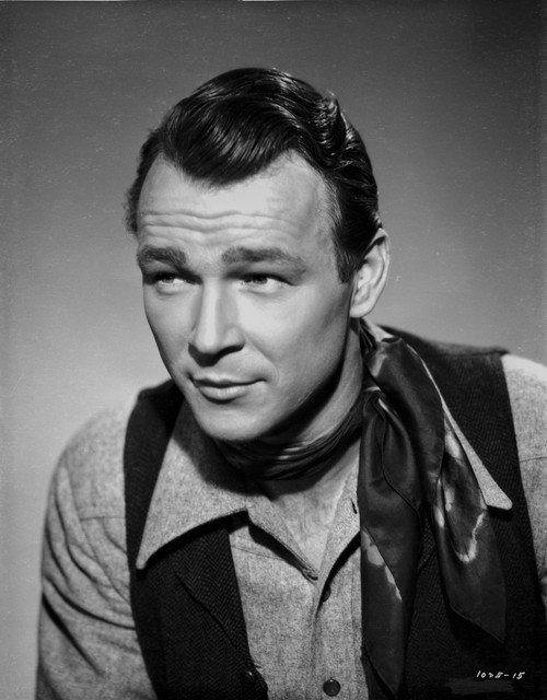 Roy Rogers posed in Portrait in Black and White Photo Print - Item # VARCEL687309