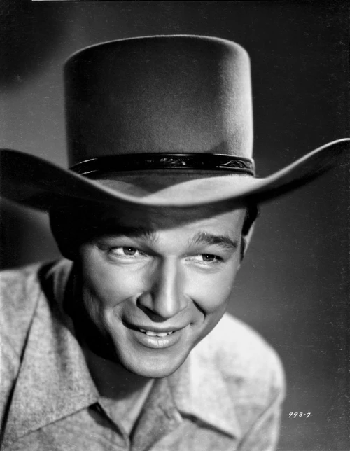 Roy Rogers smiling in Shirt and Cowboy Hat Photo Print - Item # VARCEL687315