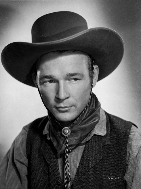 Roy Rogers Posed in Shirt and Vest with Cowboy Hat Photo Print - Item # VARCEL687312