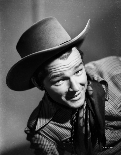 Roy Rogers posed with Cowboy Hat in Black and White Photo Print - Item # VARCEL687318