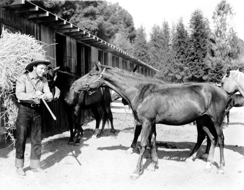 Roy Rogers and a horse Photo Print - Item # VARCEL687333