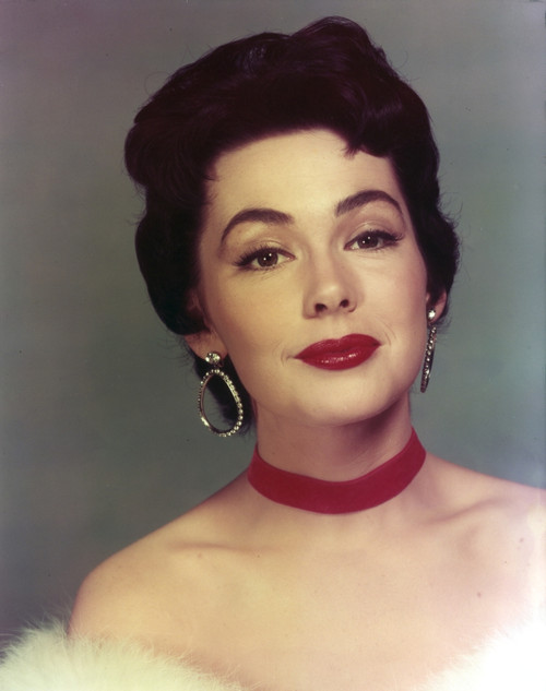 Close Up Portrait of Barbara Rush with Hook Earrings Photo Print - Item # VARCEL687396