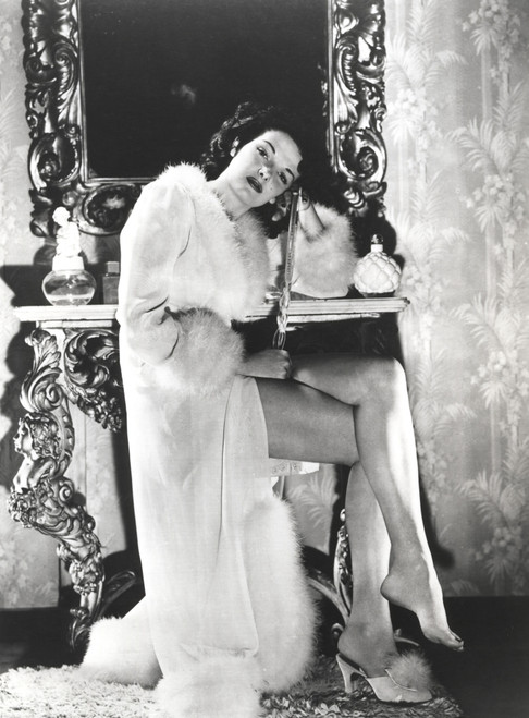 Jane Russell in a bath robe Photo Print - Item # VARCEL687417