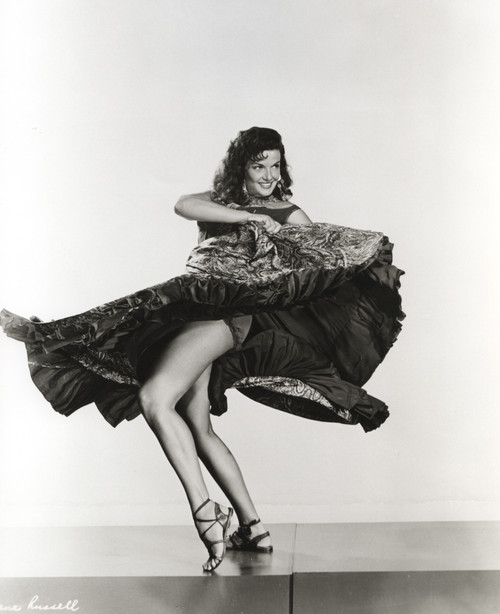 Jane Russell dancing in a velvet dress Photo Print - Item # VARCEL687425