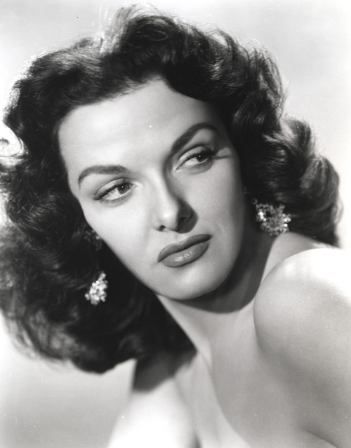 Jane Russell Close Up Portrait in Black Velvet Dress with Closed Right Hand Photo Print - Item # VARCEL687524