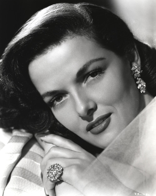 Jane Russell Bathing Black and White Portrait Photo Print - Item # VARCEL687533