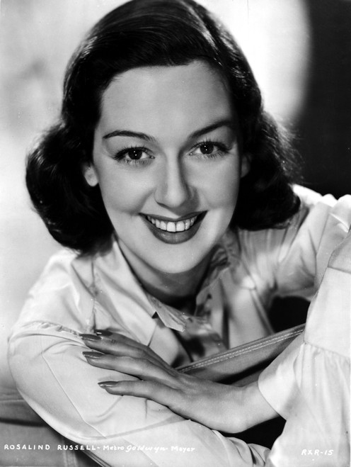 Rosalind Russell smiling in White Photo Print - Item # VARCEL687580