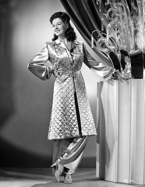 Rosalind Russell smiling in Dress and Heels Photo Print - Item # VARCEL687611