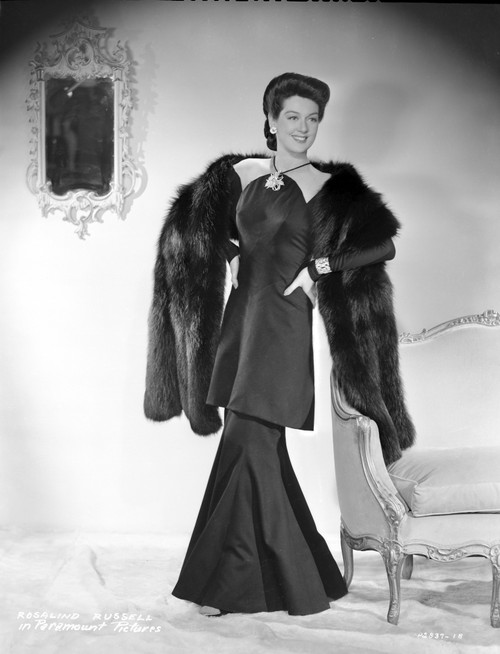 Rosalind Russell Posed in Dress with Hands on Waist Photo Print - Item # VARCEL687618