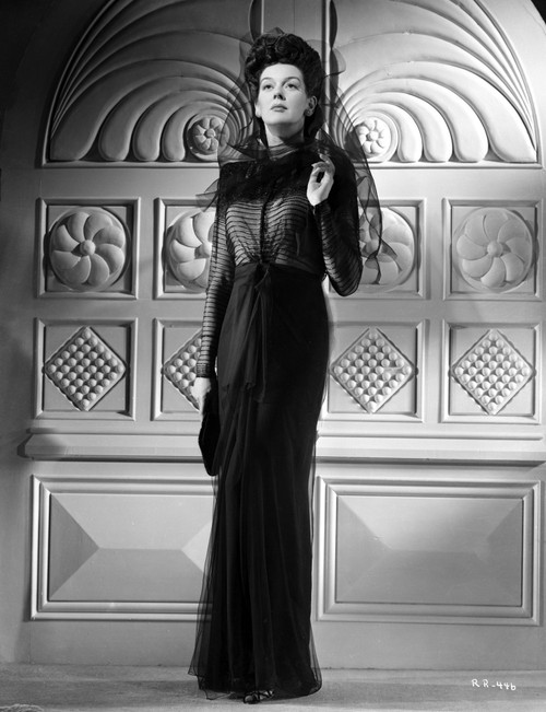 Rosalind Russell Posed in Dress with Black Veil Photo Print - Item # VARCEL687612