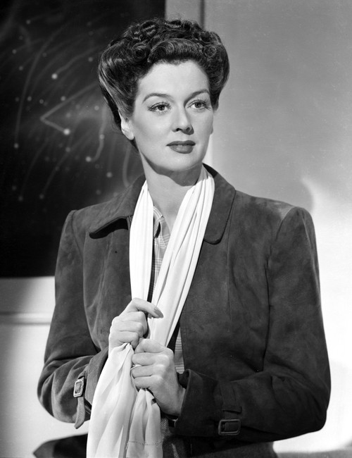 Rosalind Russell Posed with Scarf Around her Neck Photo Print - Item # VARCEL687615