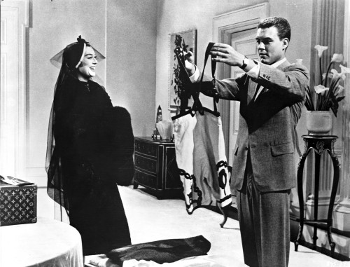 Rosalind Russell smiling in Dress and Coif Photo Print - Item # VARCEL687627