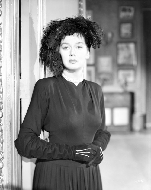 Rosalind Russell Leaning on Door Photo Print - Item # VARCEL687634