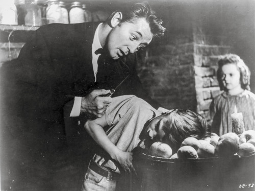 Night Of The Hunter Couple Scene in Black and White Photo Print - Item # VARCEL687681