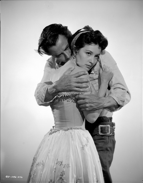 Violent Men Love Scene in Black and White Photo Print - Item # VARCEL687692