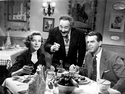Woman's World Two Men and Woman Eating Photo Print - Item # VARCEL687744
