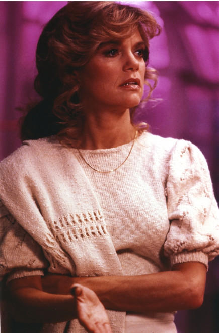 Dyan Cannon Posed in White Dress with Scarf on Shoulder Photo Print - Item # VARCEL687767