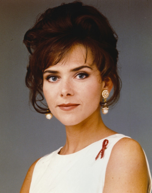 Leanza Cornett Posed in White Dress Photo Print - Item # VARCEL687827