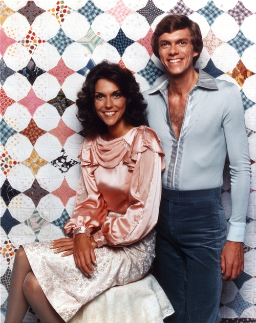 Carpenters Man in Blue Long Sleeve Polo with Lady in Dress Photo Print - Item # VARCEL687881